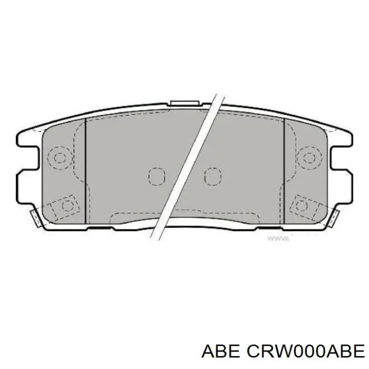 Колодки стоянкового гальма ABE CRW000ABE
