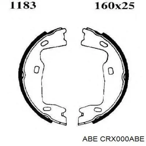 Колодки стоянкового гальма ABE CRX000ABE