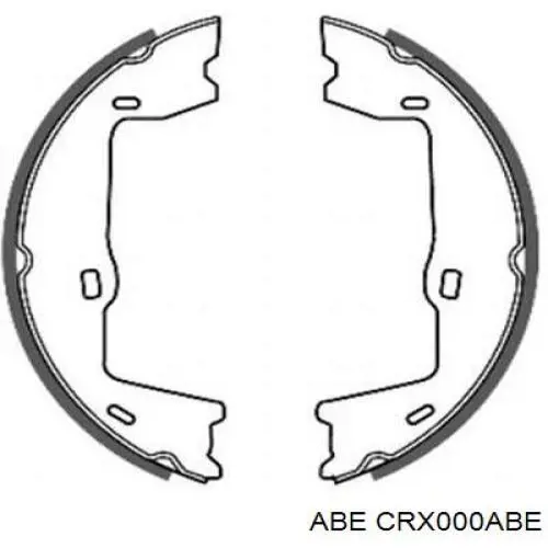 CRX000ABE ABE колодки ручника/стоянкового гальма
