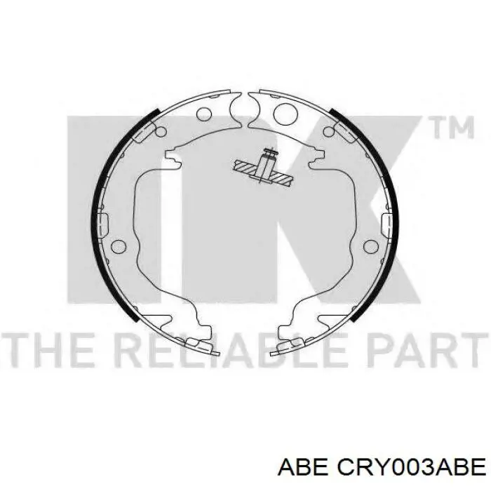 Колодки стоянкового гальма ABE CRY003ABE