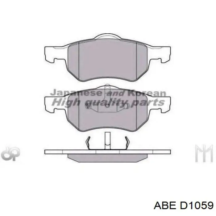 D1059 ABE Передні гальмівні колодки