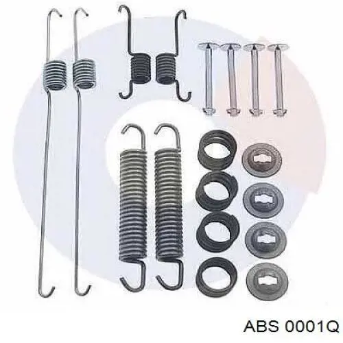 Монтажний комплект задніх барабанних колодок ABS 0001Q ціна, від 7.44 USD
