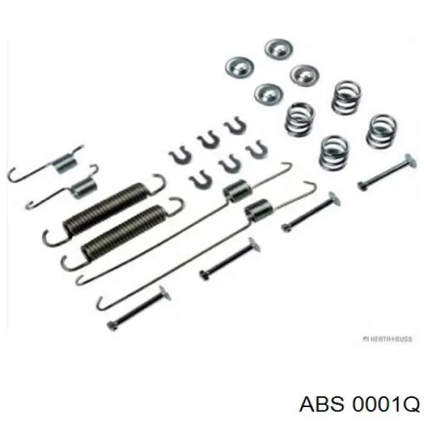Купити 0001Q ABS Монтажний комплект задніх барабанних колодок