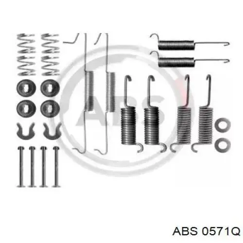 Монтажний комплект задніх барабанних колодок QB1050571 Quick Brake