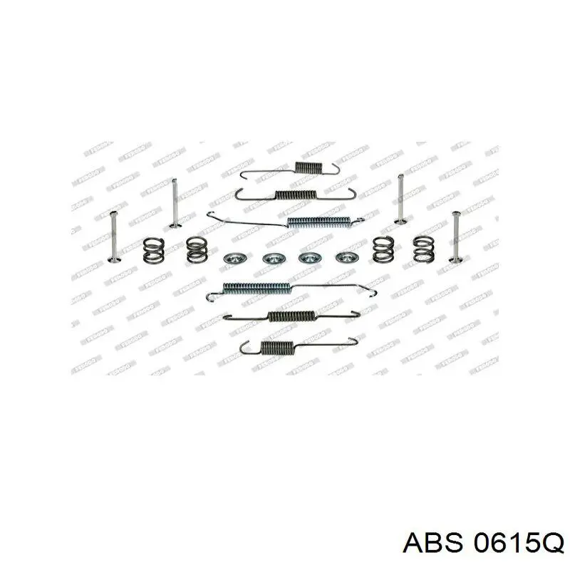 Монтажний комплект задніх барабанних колодок ABS 0615Q ціна, від 8.10 USD
