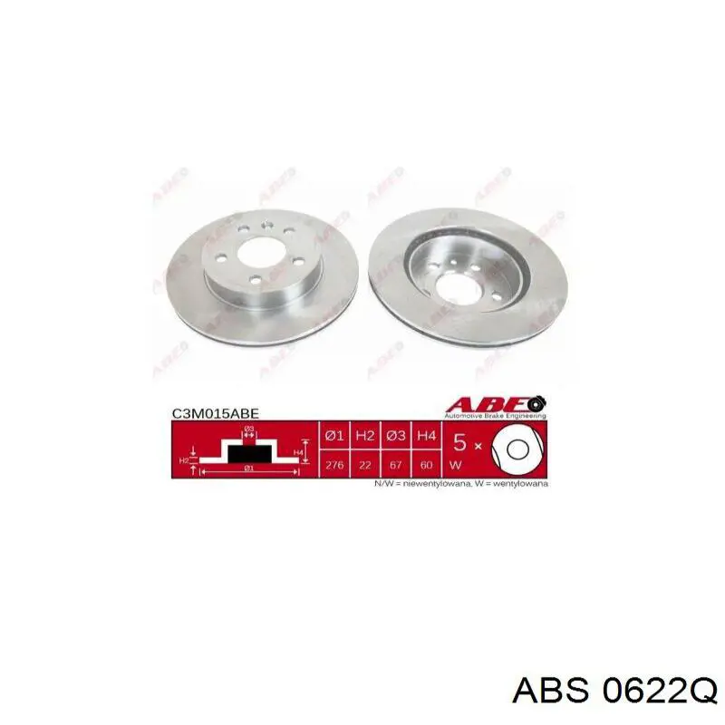 Купити 0622Q ABS Ремкомплект ручника