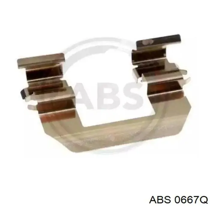 Монтажний комплект задніх барабанних колодок ABS 0667Q ціна, від 3.58 USD