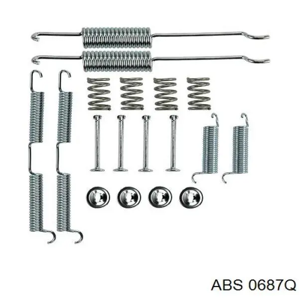 Ремкомплект гальмівних колодок 0687Q ABS