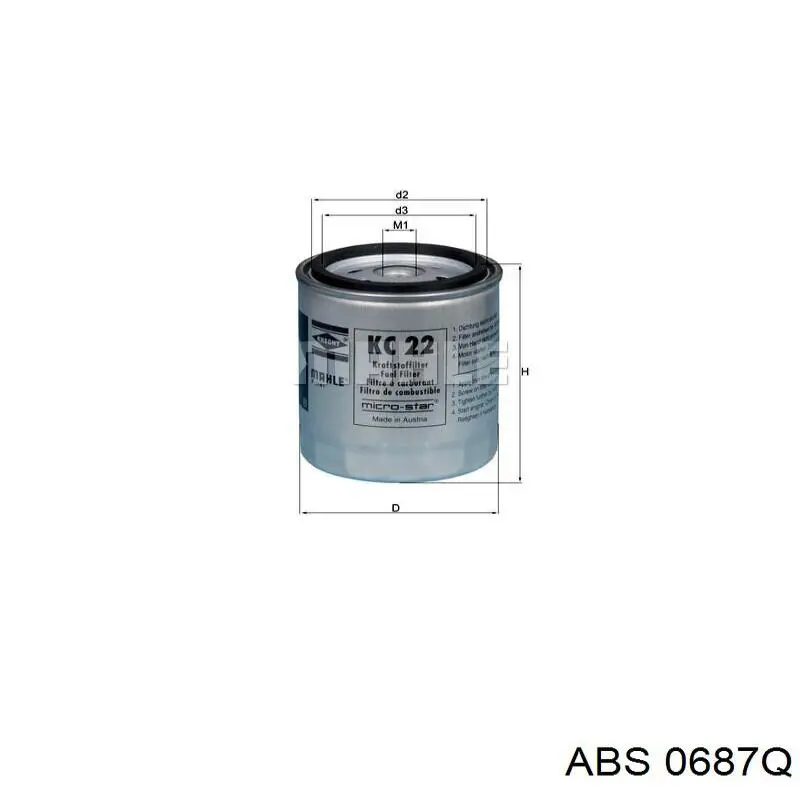 Ремкомплект гальмівних колодок ABS 0687Q ціна, від 10.45 USD