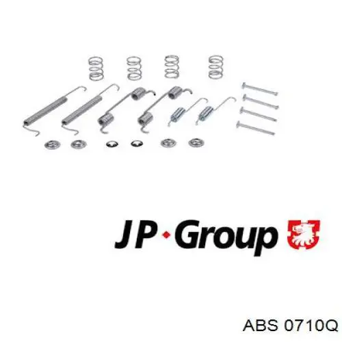 Монтажний комплект задніх барабанних колодок ABS 0710Q ціна, від 6.33 USD