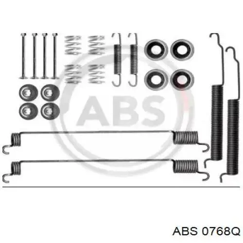 Монтажний комплект задніх барабанних колодок ABS 0768Q ціна, від 11.35 USD