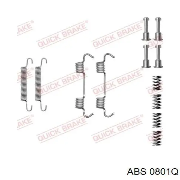 Ремкомплект гальмівних колодок 0801Q ABS