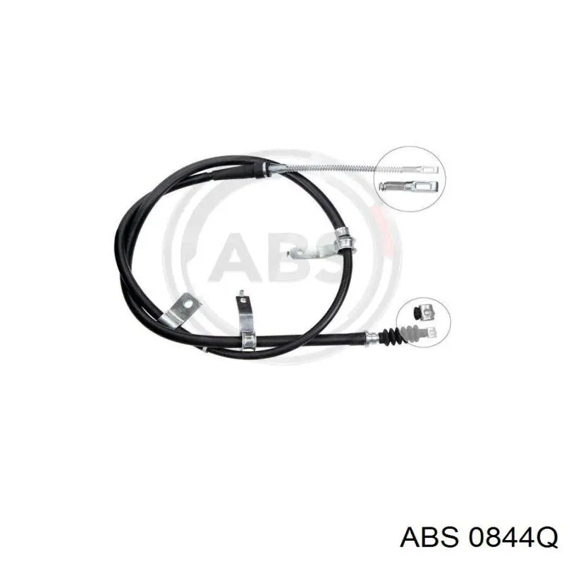 Монтажний комплект задніх барабанних колодок ABS 0844Q ціна, від 7.24 USD