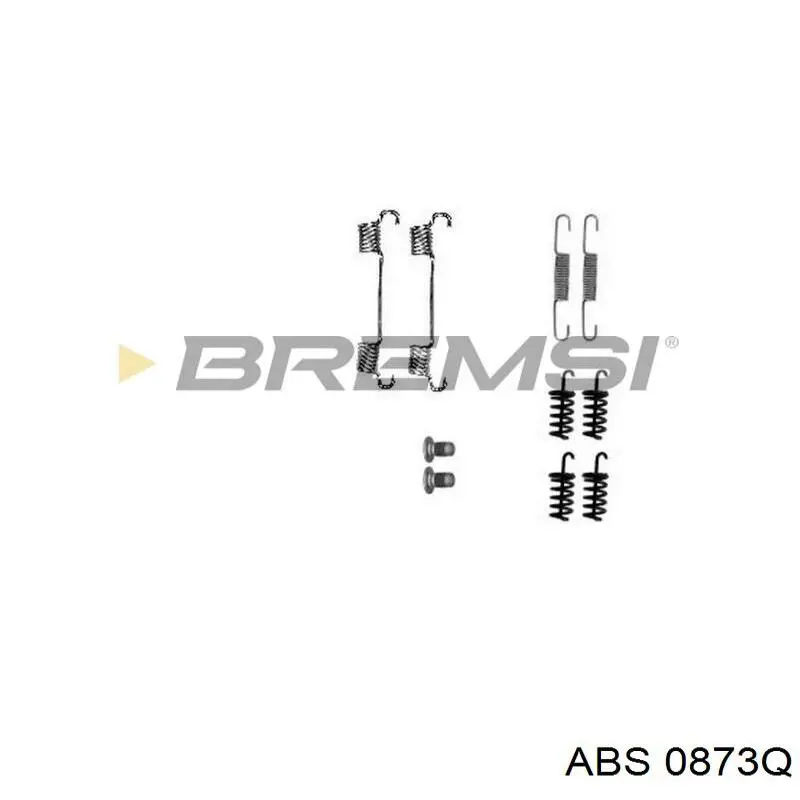 Ремкомплект задніх гальм 0873Q ABS