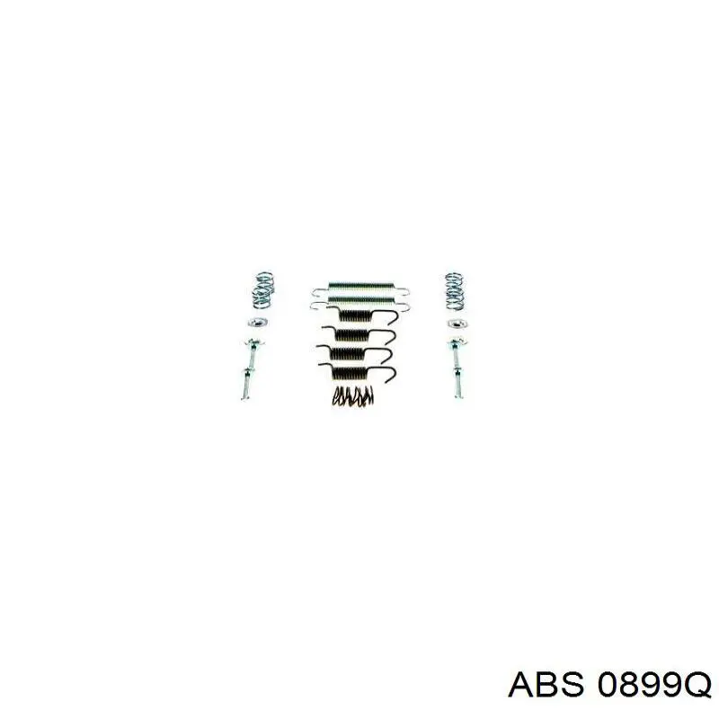 Монтажний комплект задніх барабанних колодок ABS 0899Q ціна, від 6.13 USD