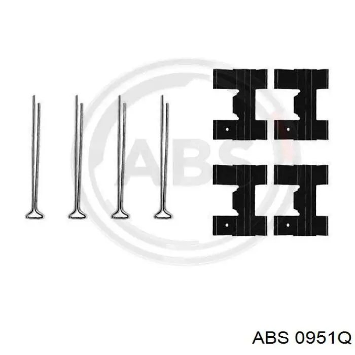 Ремкомплект передніх гальм 0951Q ABS