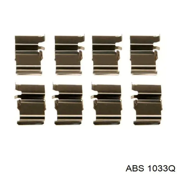 1033Q ABS комплект пружинок кріплення дискових колодок, задніх