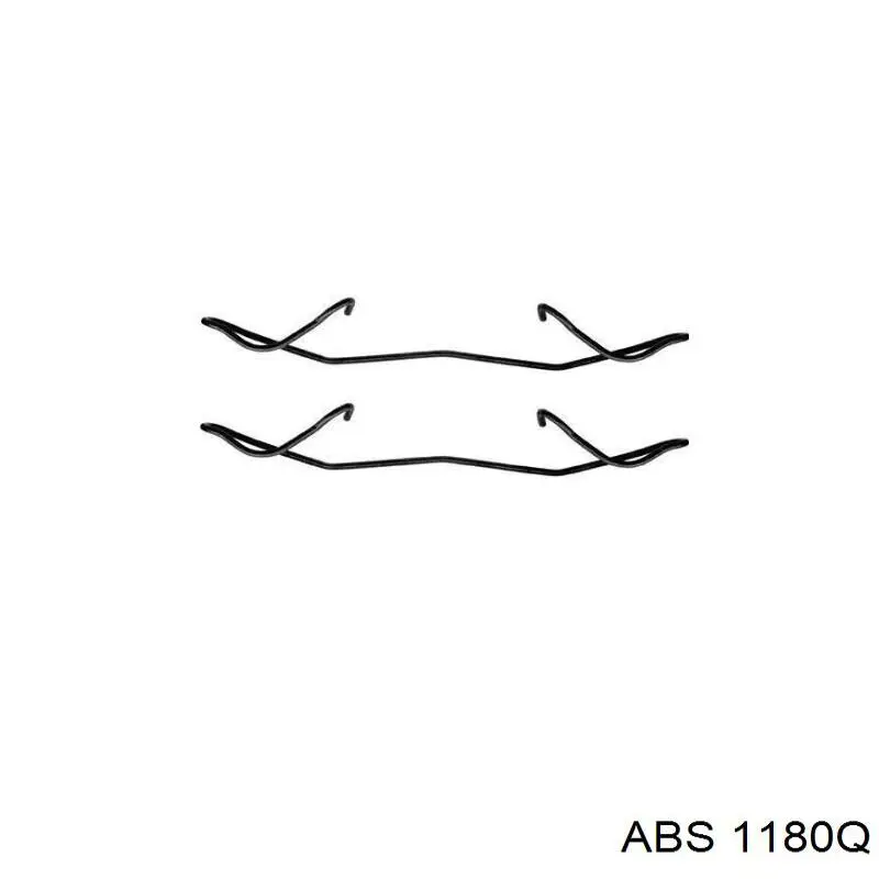 1180Q ABS комплект пружинок кріплення дискових колодок, передніх