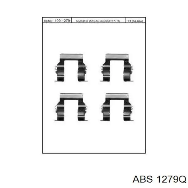 D42685A Autofren комплект пружинок кріплення дискових колодок, задніх