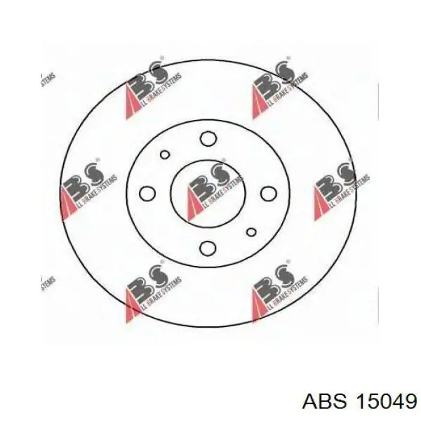 Купити 15049 ABS Диск заднього гальма