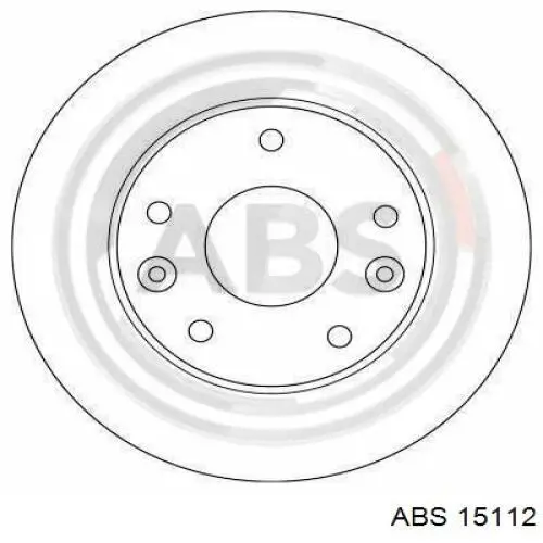 Диск переднього гальма ABS 15112 ціна, від 19.65 USD