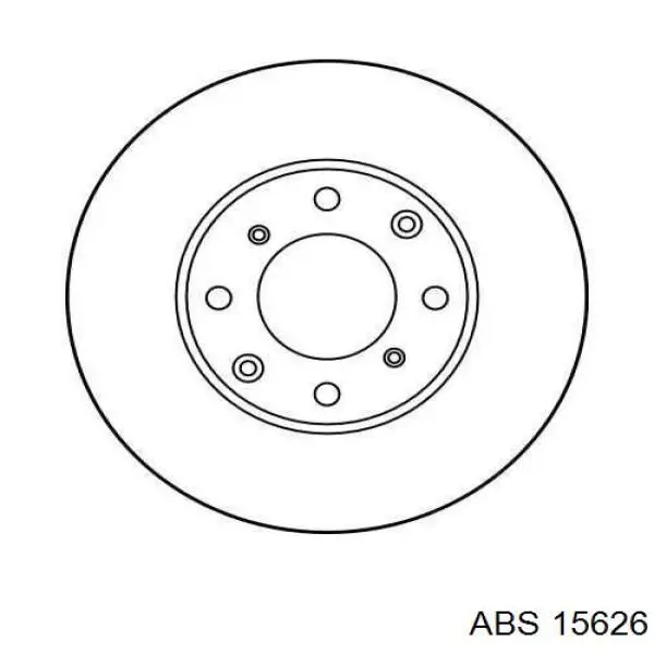 Диск переднього гальма ABS 15626 ціна, від 13.94 USD