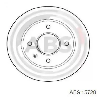 Диск гальмівний передній 15728 ABS