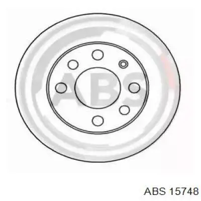 Диск переднього гальма ABS 15748 ціна, від 21.27 USD