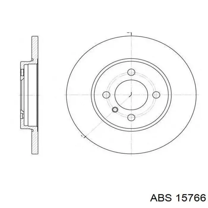 Купити 15766 ABS Ротор гальмівний