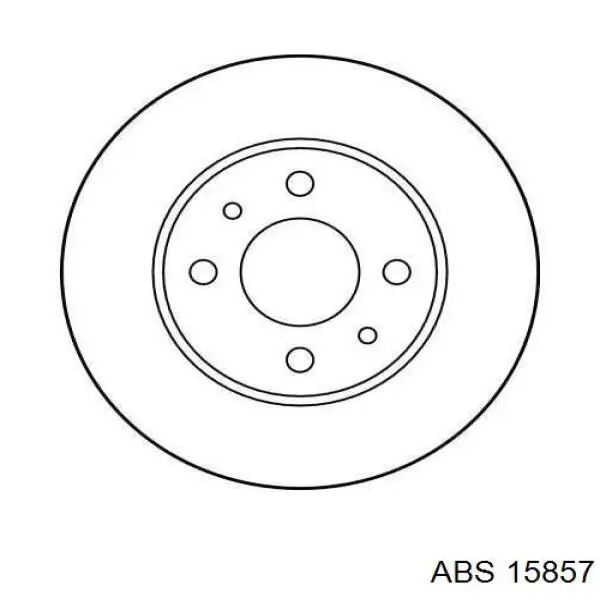 Гальмівні диски 15857 ABS