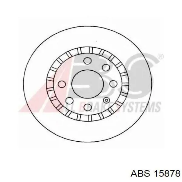 Диск гальмівний передній 15878 ABS