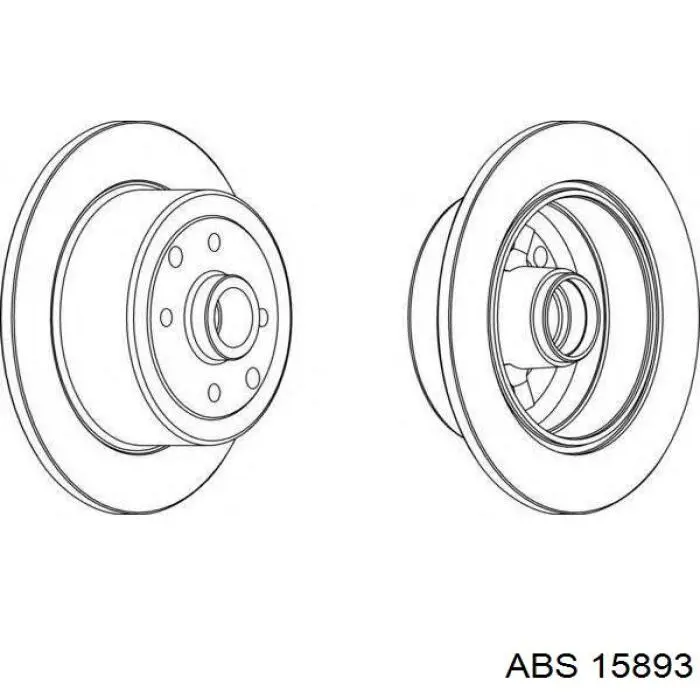Задні дискові гальма ABS 15893 ціна, від 34.58 USD