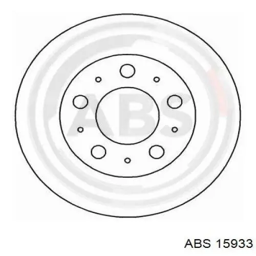 15933 ABS диск гальмівний передній