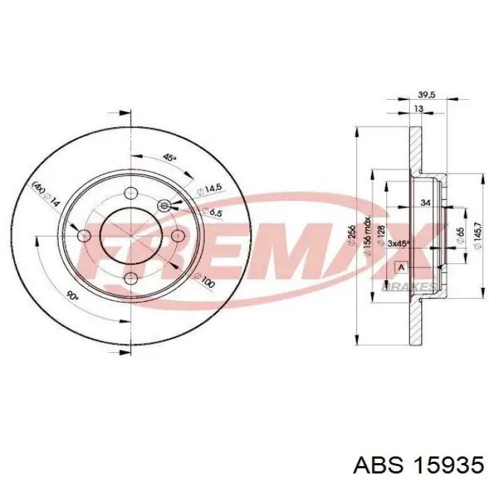 Купити 15935 ABS Ротор гальмівний