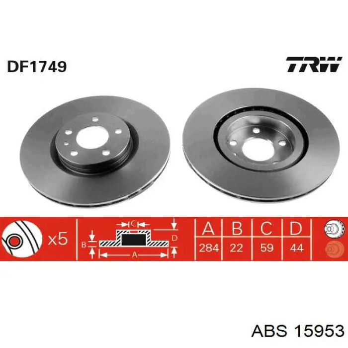 Купити 15953 ABS Ротор гальмівний