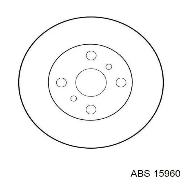 15960 ABS Гальмо дискове переднє