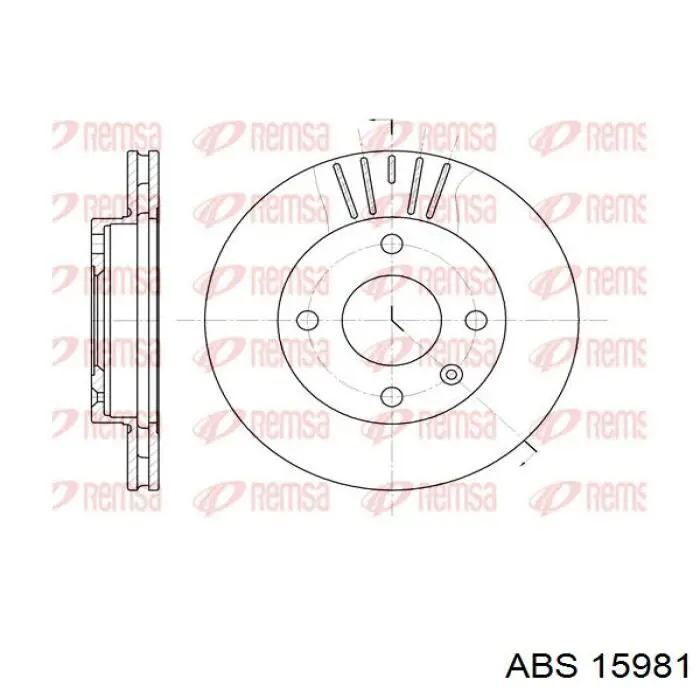 15981 ABS диск гальмівний передній