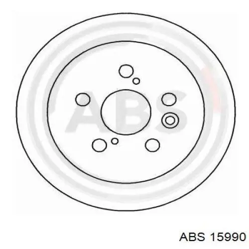 15990 ABS диск гальмівний задній