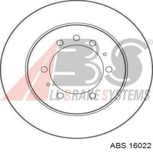 Диск гальмівний задній 16022 ABS
