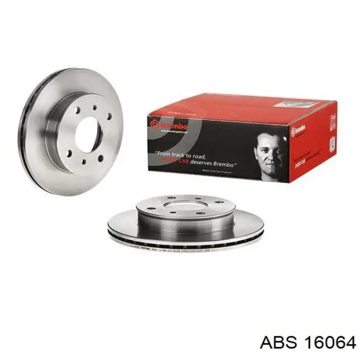 Диск переднього гальма ABS 16064 ціна, від 26.97 USD