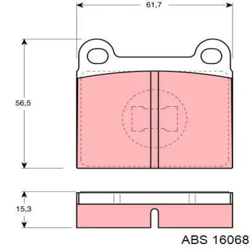 Купити 16068 ABS Диск заднього гальма