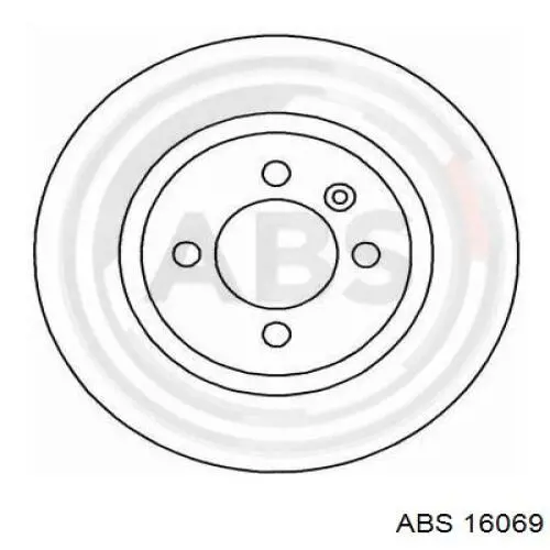 16069 ABS диск гальмівний передній