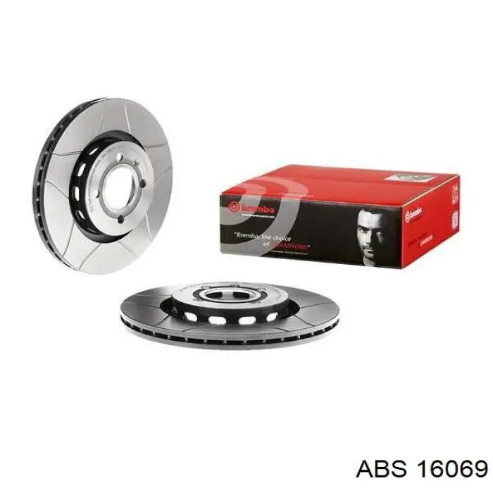 Диск переднього гальма ABS 16069 ціна, від 40.50 USD