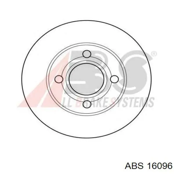 16096 ABS диск гальмівний передній