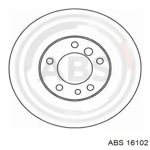 16102 ABS диск гальмівний передній