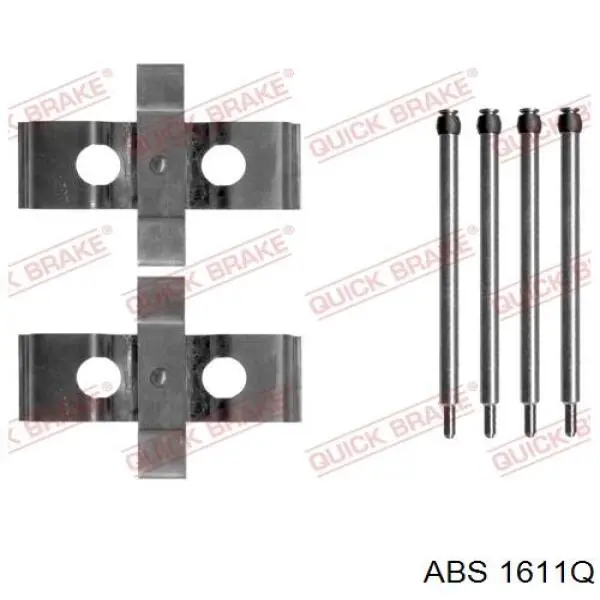 Ремкомплект передніх гальм 1611Q ABS