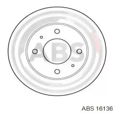 Диск переднього гальма ABS 16136 ціна, від 24.72 USD