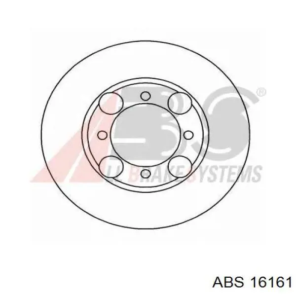 16161 ABS диск гальмівний передній