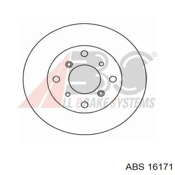 Диск гальмівний передній 16171 ABS