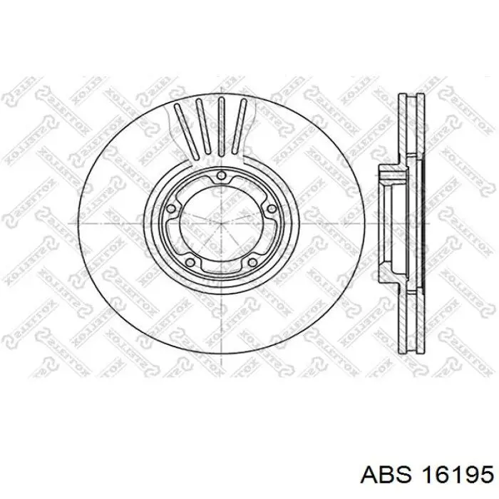 Купити 16195 ABS Ротор гальмівний